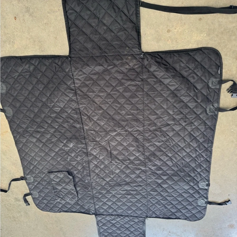 Quilted Black Car Seat Cover